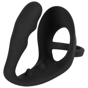 Black Velvet - valoviti analni Dildo s penisom i prstenom za testise