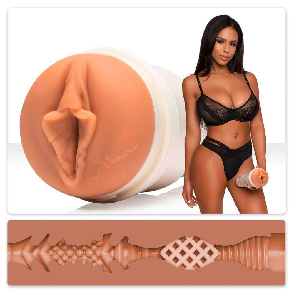 Fleshlight Autumn Falls krema - realistična vagina