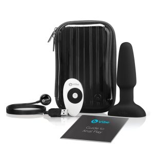 b-Vibe - rotirajući biser, analni vibrator na baterije crni
