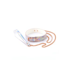 Ogrlica s povodcem Cosmo Bondage – Rainbow