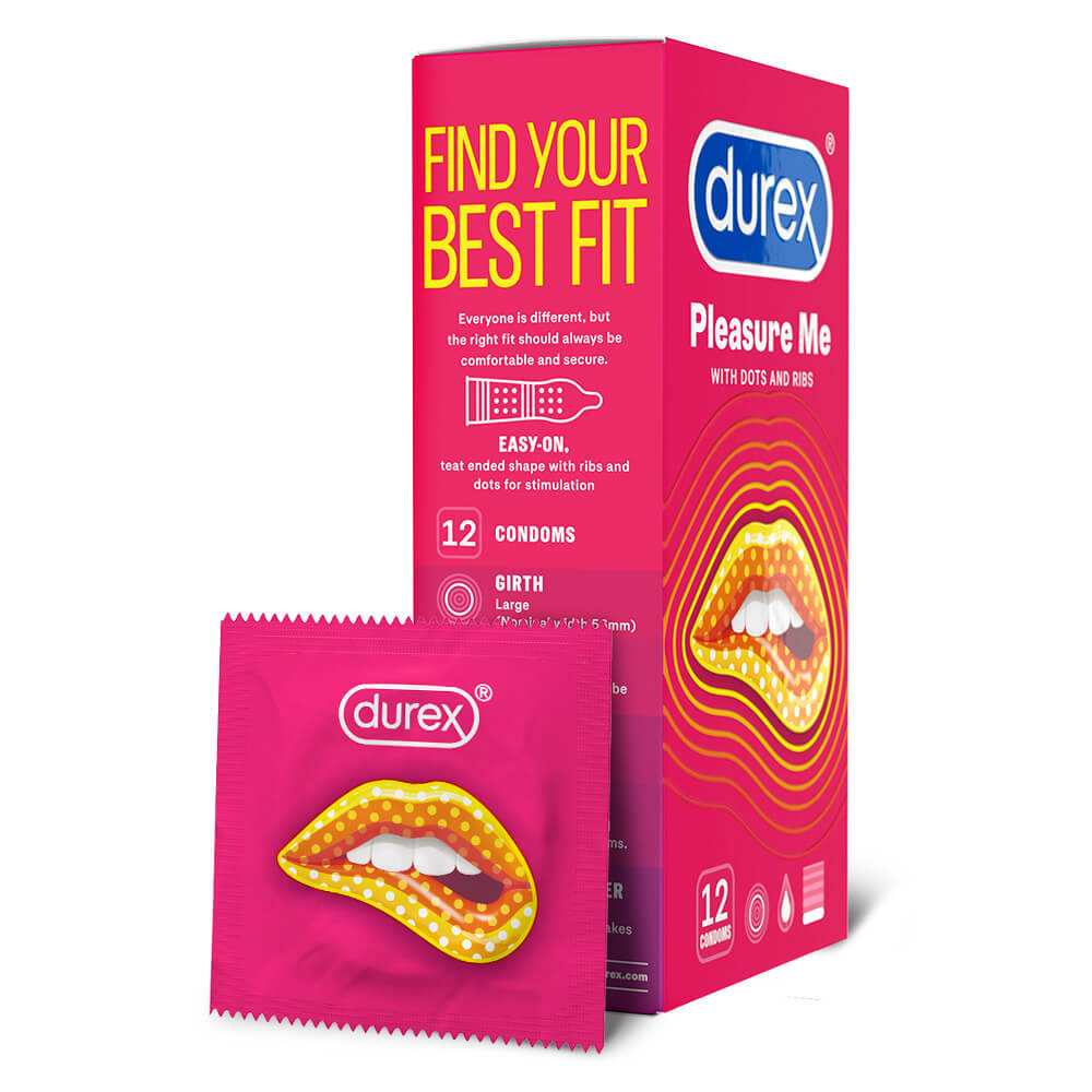 Durex Emoji PleasureMe - rebrasti kondomi (12 kom) - Slika 2