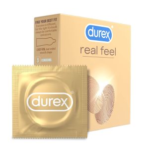 Durex Real Feel - kondomi bez lateksa (3 kom)