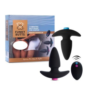 FEELZTOYS Funkybutts - bežični, radio analni vibrator set