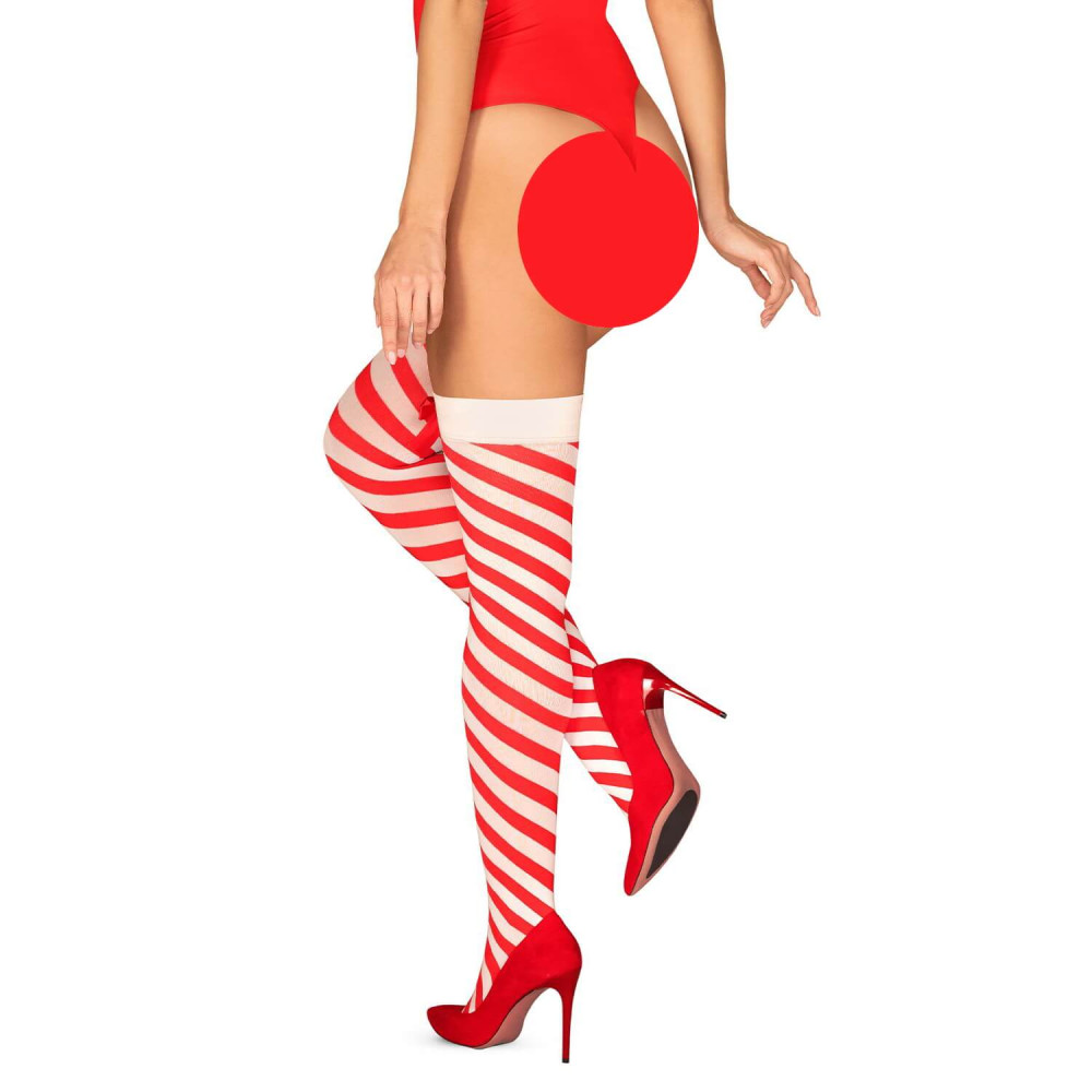 Obsessive Kissmass - prugasti fiks za bedra - Slika 2
