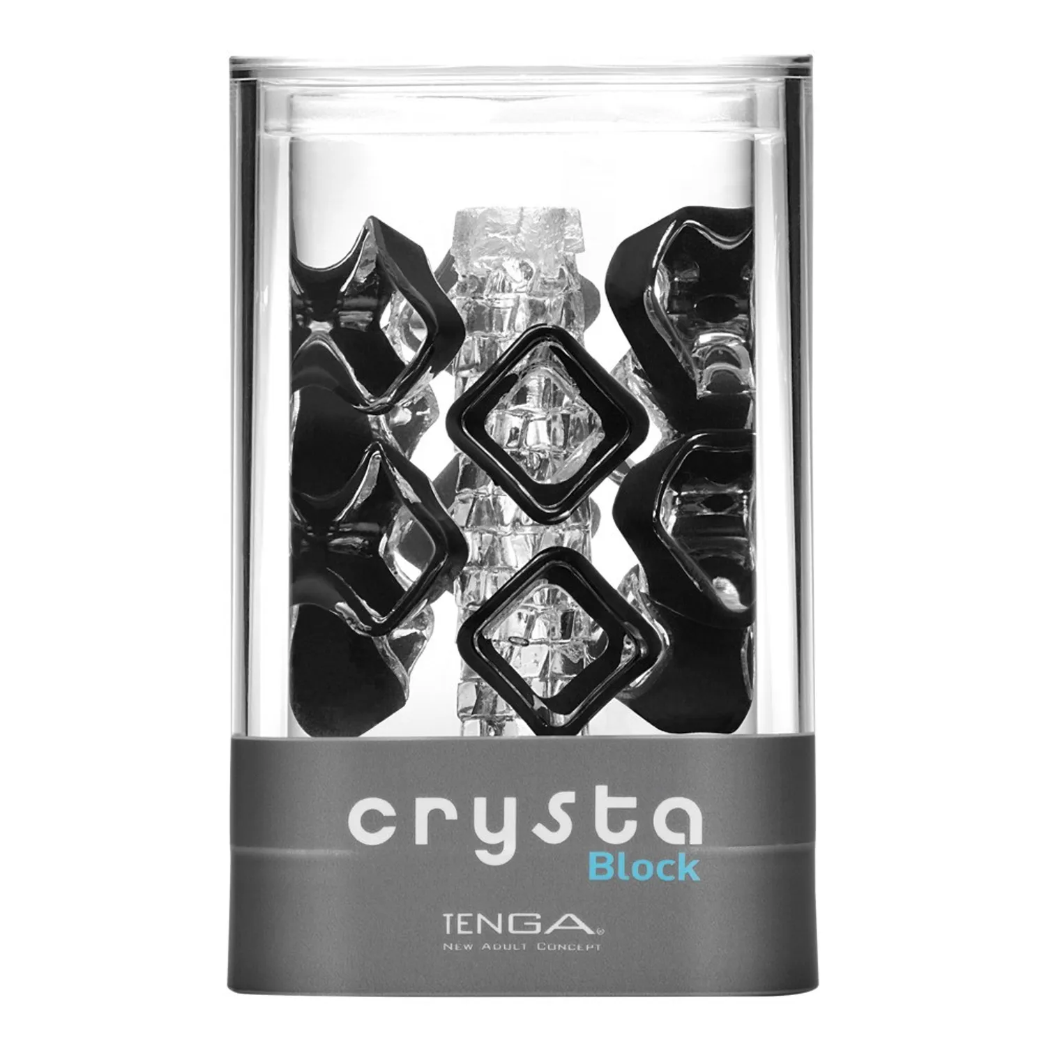 TENGA Crysta - četvrtasti masturbator (blok)