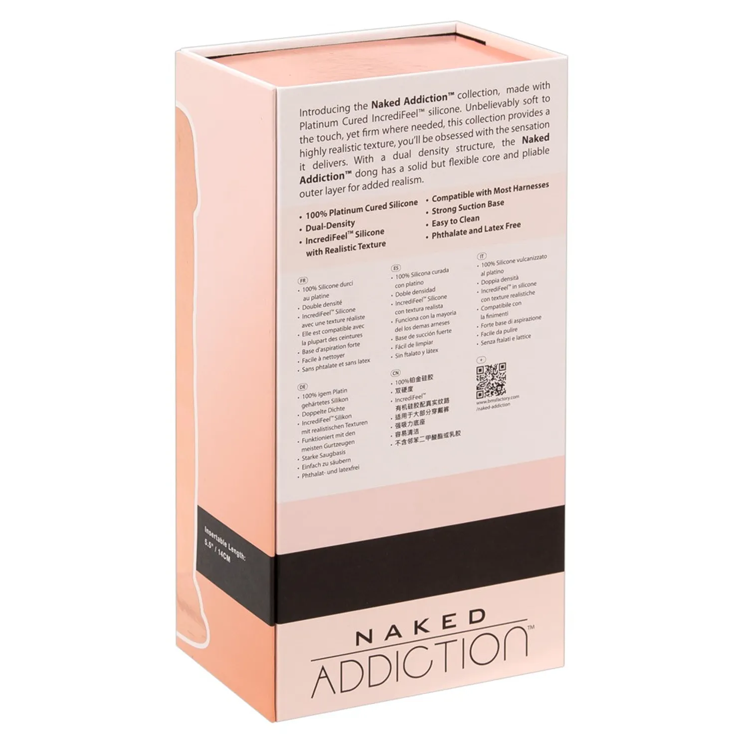 Naked Addiction 8 - realističan Dildo s ljepljivim potplatom (20 cm)