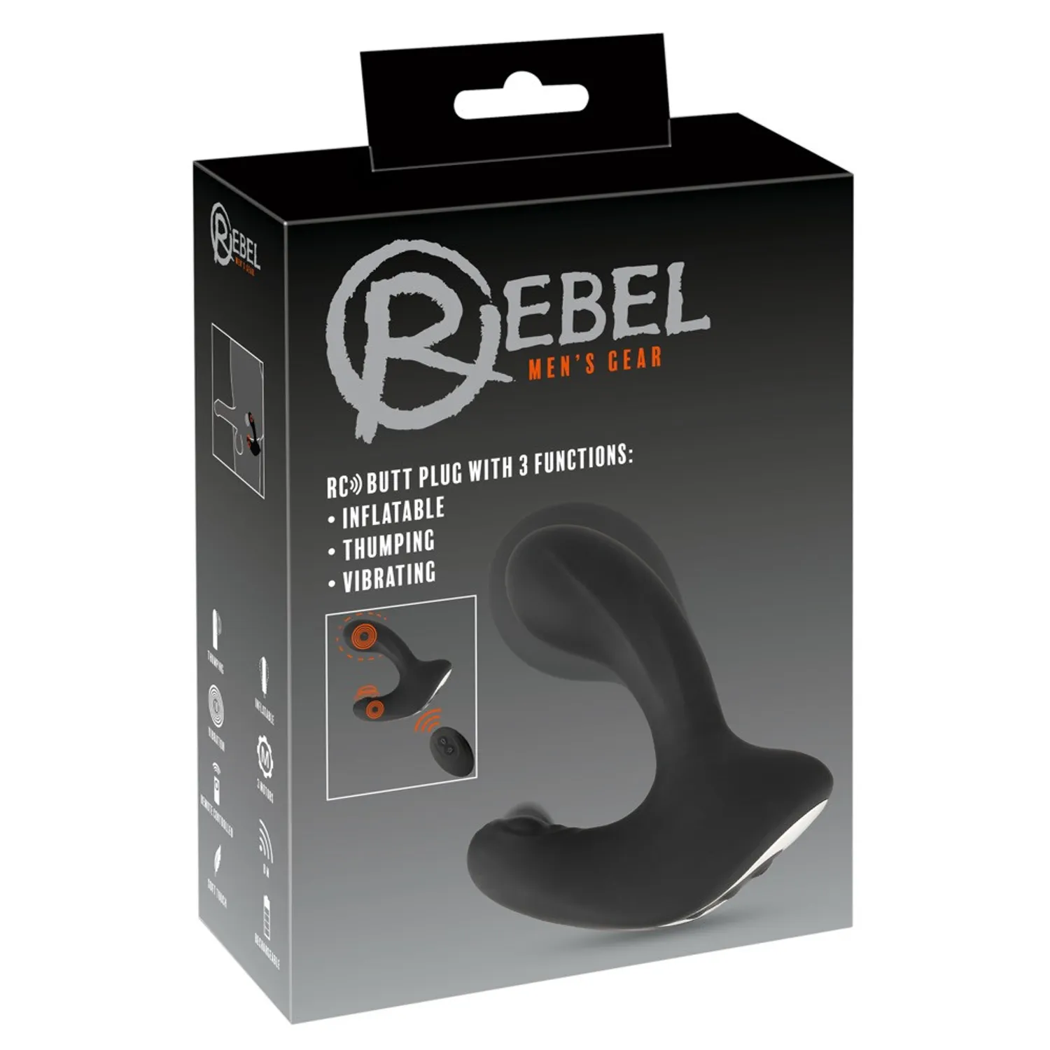 Rebel RC - analni vibrator na baterije, radio pumpa