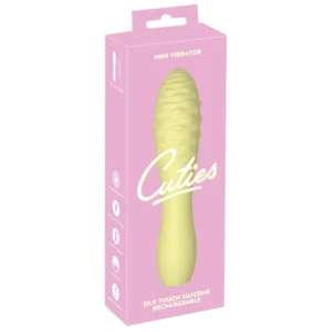 Cuties mini 3 punjivi vodootporni mace vibrator žuti