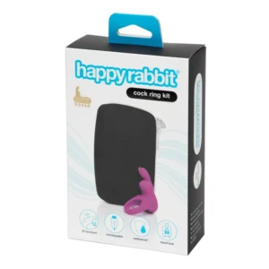 Happyrabbit Cock Kit - vibrirajući prsten za penis s vrećicom za pohranu