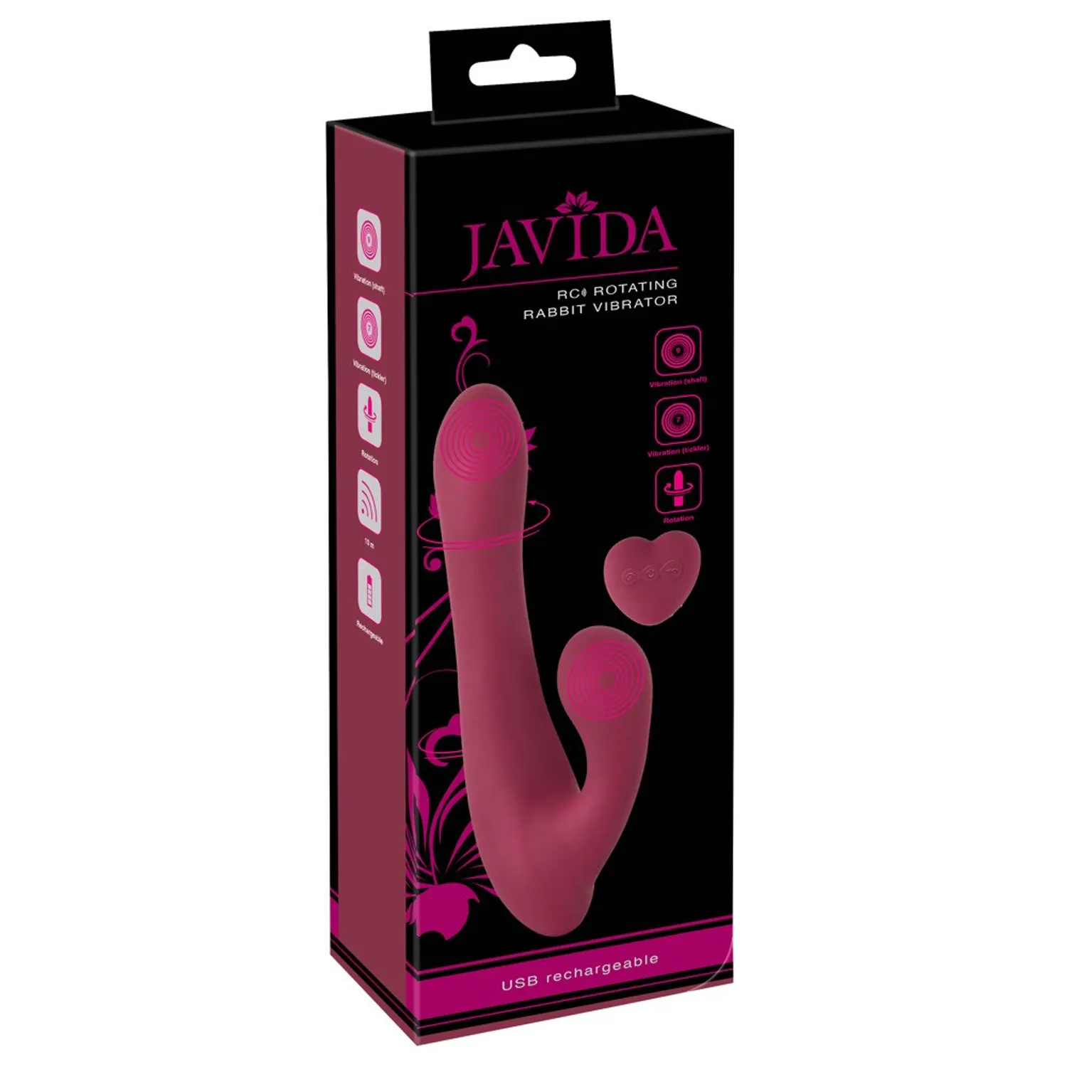 Javida - bežični, radio, klitoralni rotirajući vibrator
