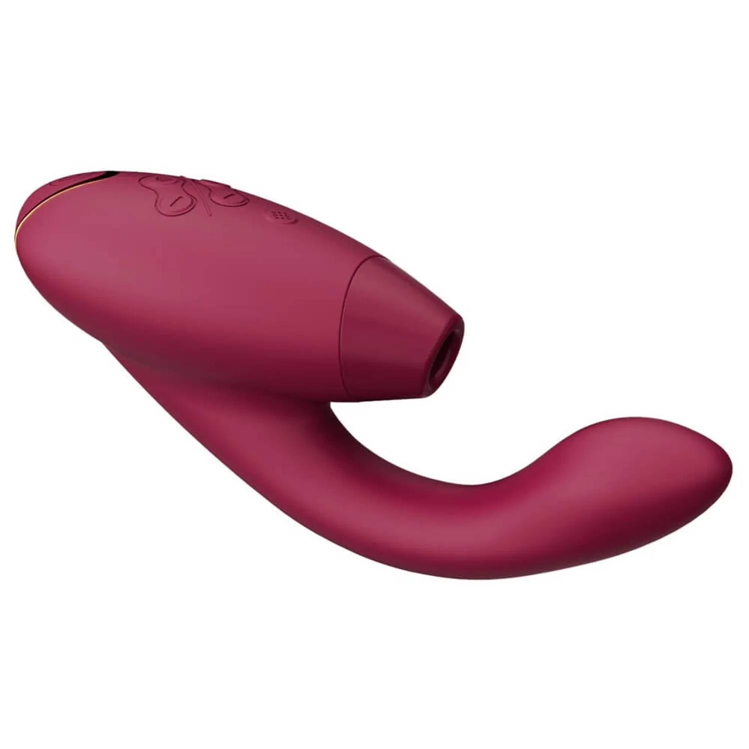 Womanizer Duo 2 - vodootporni vibrator G-točke i stimulator klitorisa (crveni)