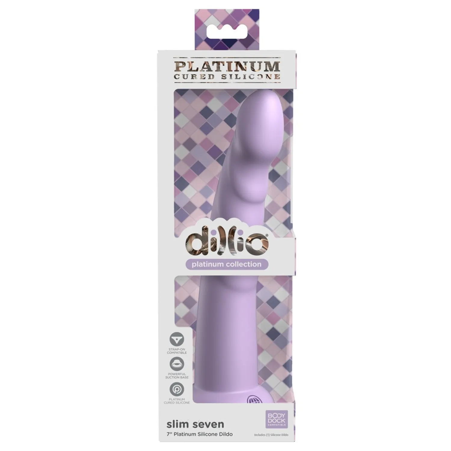Dillio Slim Seven - ljepljivi Dildo za stimulaciju glavića (20 cm)