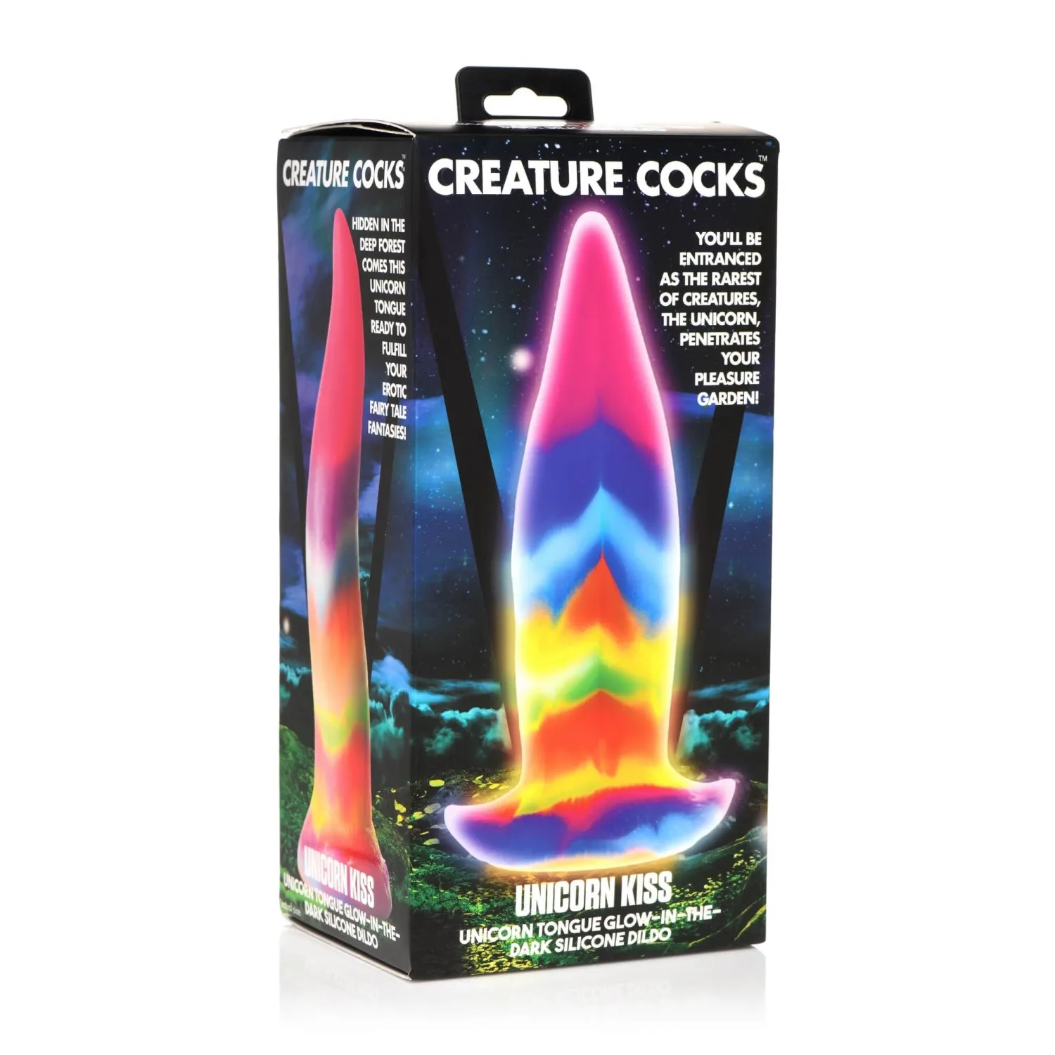 Creature Cocks Tongue - svjetleći silikonski Dildo - 21 cm - Slika 2